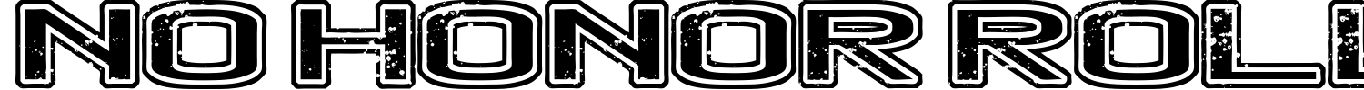 No Honor Roll Font preview