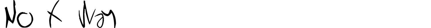 No X Way Font preview