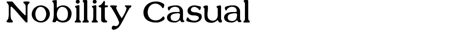 Nobility Casual Font preview