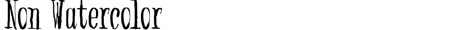 Non Watercolor Font preview