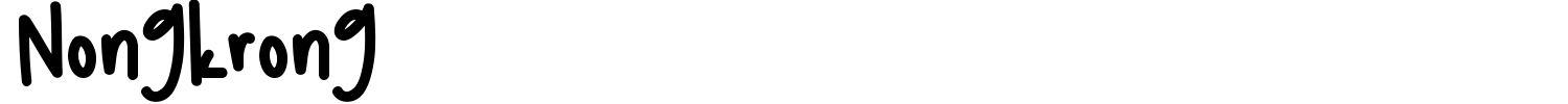 Nongkrong Font preview