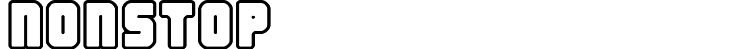 Nonstop Font preview