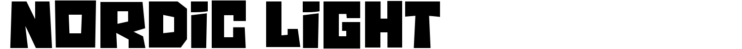 Nordic Light Font preview