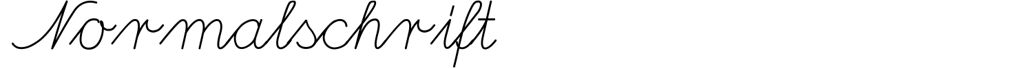 Normalschrift Font preview