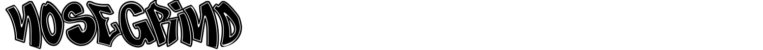 Nosegrind Font preview
