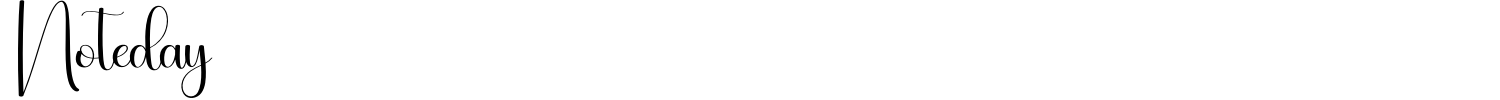Noteday Font preview
