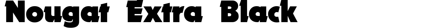 Nougat Extra Black Font preview