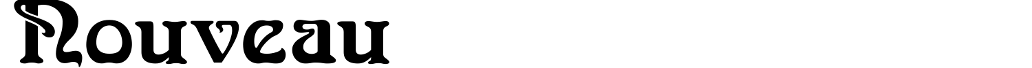 Nouveau Font preview
