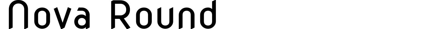 Nova Round Font preview