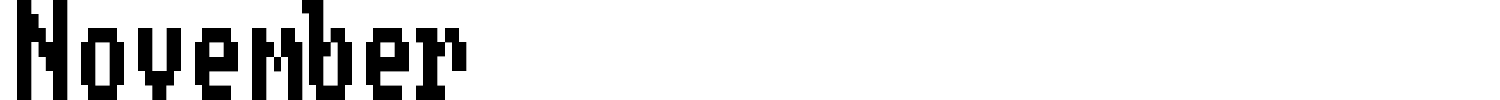 November Font preview