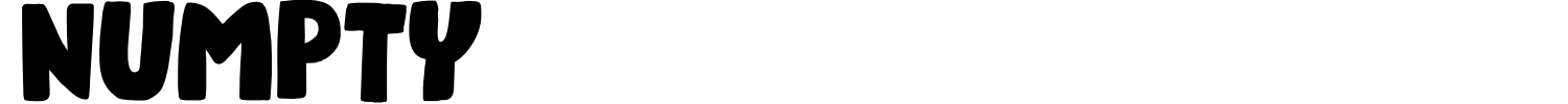 Numpty Font preview