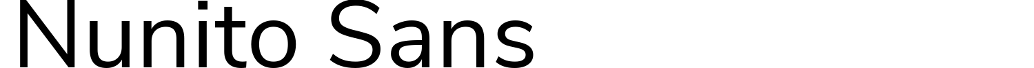 Nunito Sans Font preview