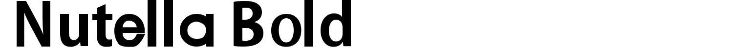 Nutella Bold Font preview