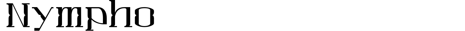 Nympho Font preview