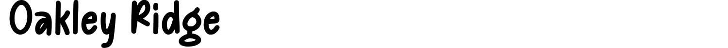 Oakley Ridge Font preview