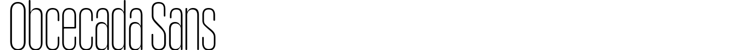 Obcecada Sans Font preview