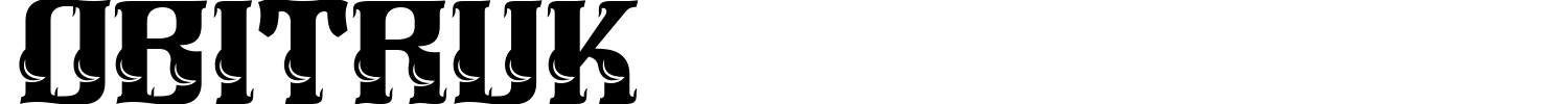 Obitruk Font preview