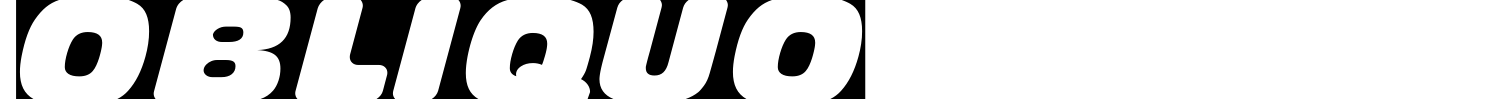 Obliquo Font preview