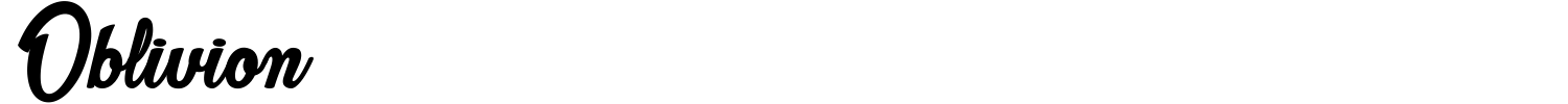 Oblivion Font preview