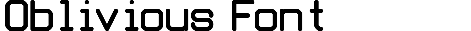 Oblivious Font Font preview