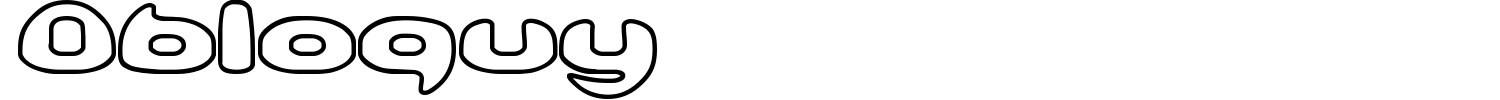 Obloquy Font preview