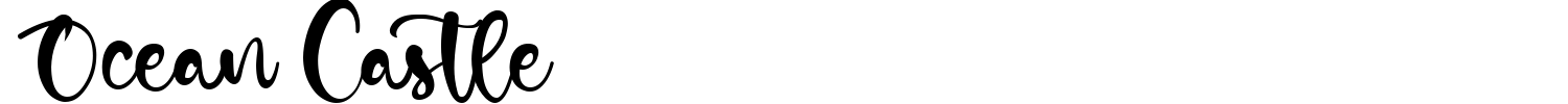 Ocean Castle Font preview