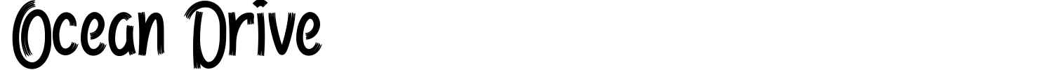 Ocean Drive Font preview