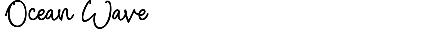 Ocean Wave Font preview