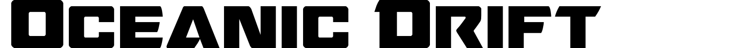 Oceanic Drift Font preview