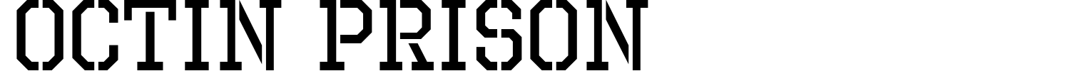 Octin Prison Font preview