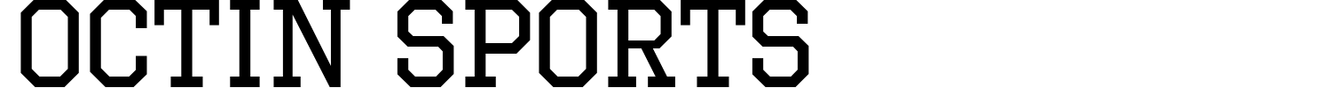 Octin Sports Font preview