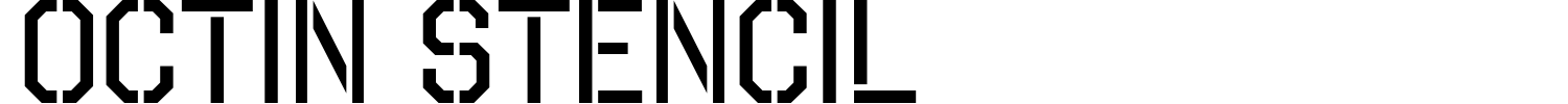 Octin Stencil Font preview