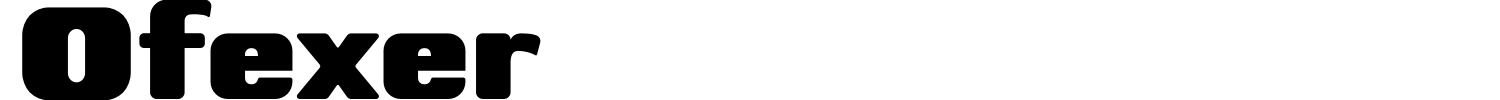 Ofexer Font preview