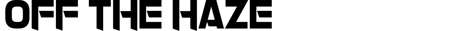 Off The Haze Font preview