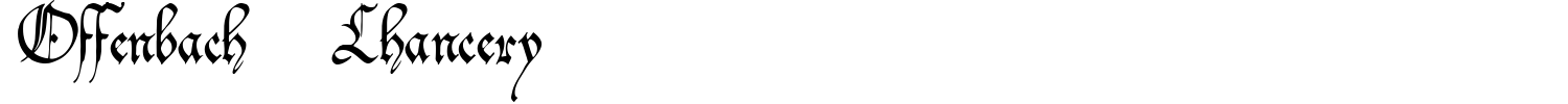 Offenbach Chancery Font preview