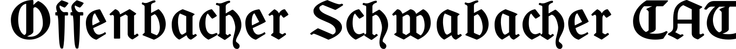 Offenbacher Schwabacher CAT Font preview