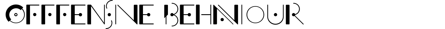 Offfensive Behaviour Font preview