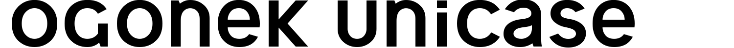 Ogonek Unicase Font preview