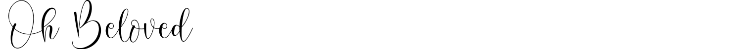 Oh Beloved Font preview