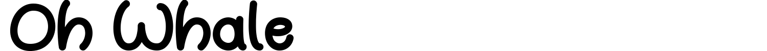 Oh Whale Font preview