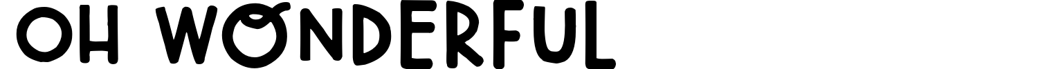 Oh Wonderful Font preview