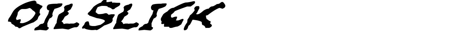 Oilslick Font preview
