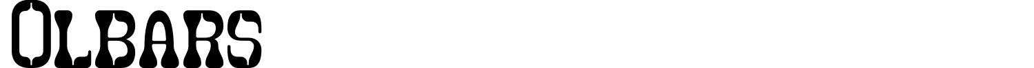 Olbars Font preview