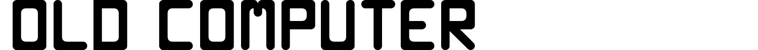 Old Computer Font preview