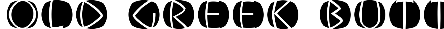 Old Greek Buttons Font preview