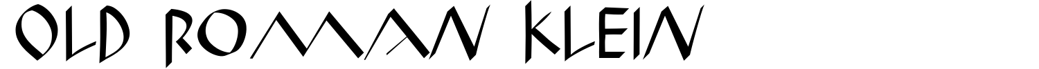 Old Roman Klein Font preview