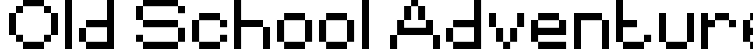 Old School Adventures Font preview