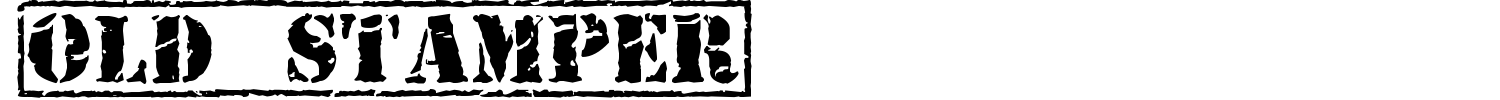 Old Stamper Font preview