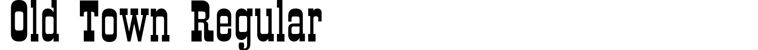 Old Town Regular Font preview