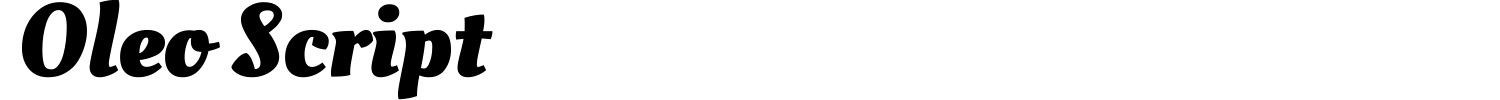 Oleo Script Font preview
